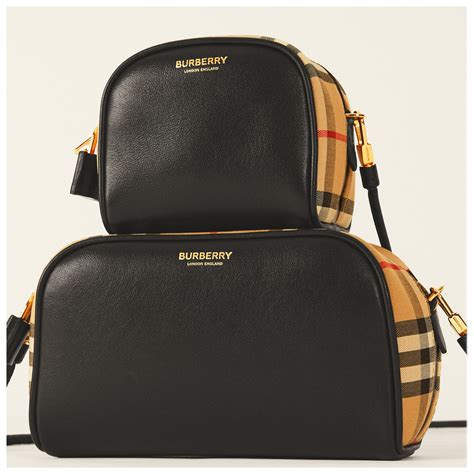 burberry micro leather and vintage check cube bag|Burberry Micro Leather and Vintage Check Cube Bag.